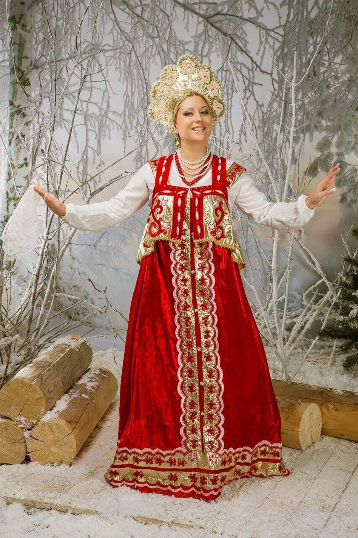 Girls in Slavic costumes in Dusseldorf
