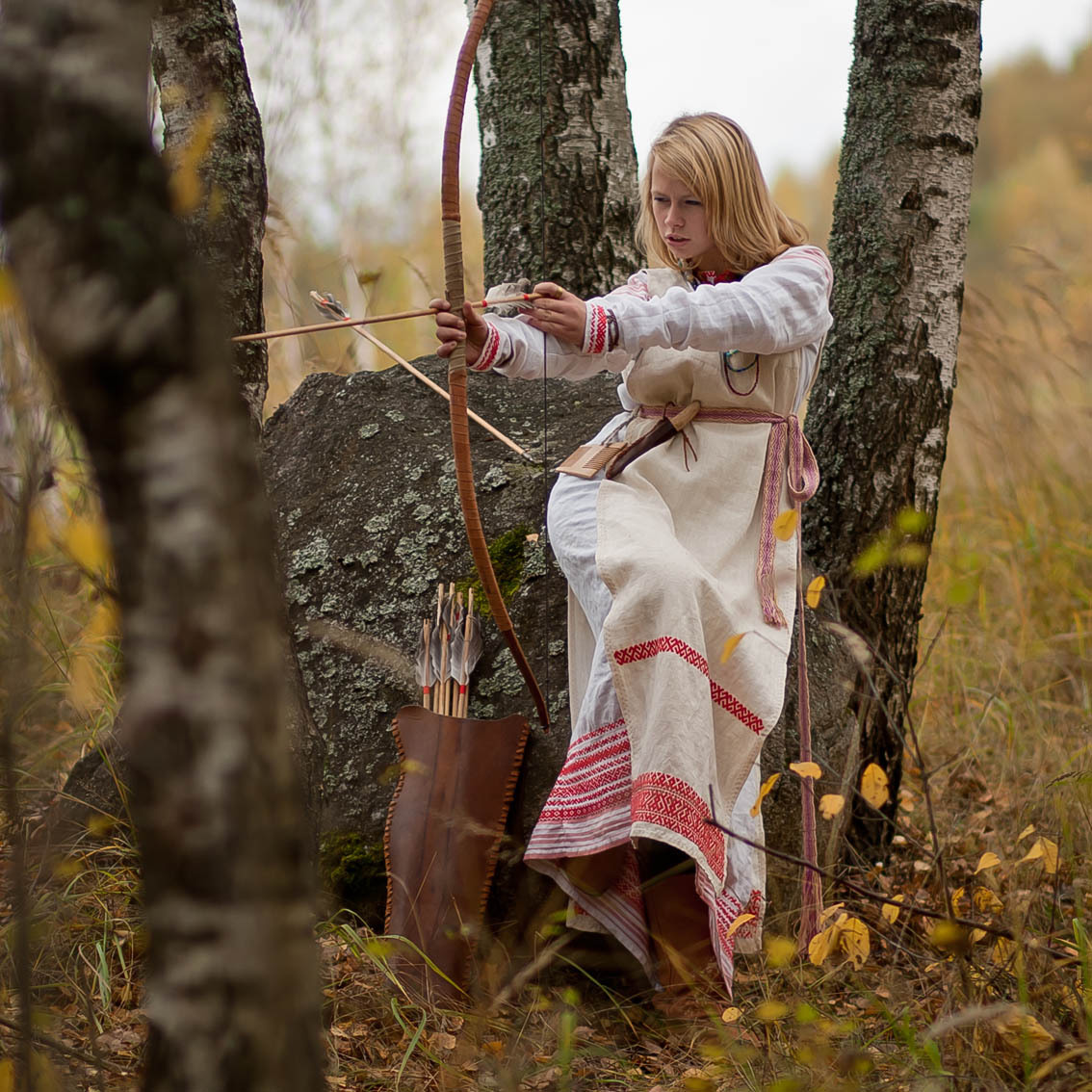 Sexy photo Girls in Slavic costumes in Dusseldorf